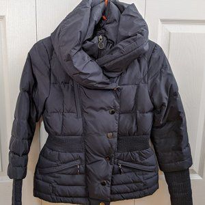 Unique and Stylish Navy Winter Coat